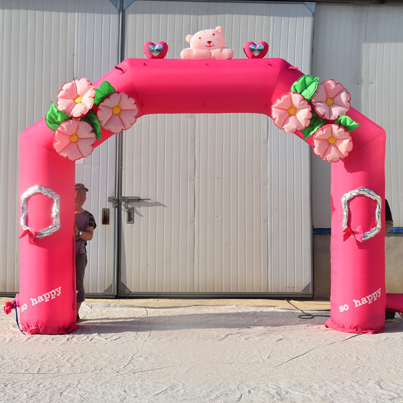 北碚粉色婚礼拱门